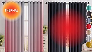 2-Pack of Blackout Curtains - 7 Sizes & Colours