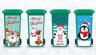 Christmas Wheelie Bin Stickers - 15 Options & 2 Sizes!