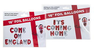 1 or 2 World Cup England Inflatable Foil Balloons - 2 Designs