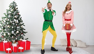 Christmas Elf Fancy Dress Costume - 2 Designs, 12 Sizes 