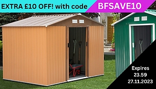L or XL Metal Garden Shed - 3 Colours