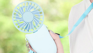 Portable Neck Fan With Power Bank - 2 Colours