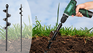 22cm or 45cm Garden Soil Spiral Drill Bit