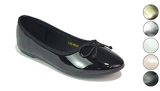 Slip On Ballerina Style Pumps - 6 Sizes, 6 Colours