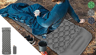 Inflatable Camping Air Mattress with Pillow - 3 Colours