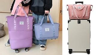 Expandable Luggage Bag With Removable Wheels - 7 Colours!