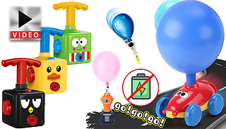 Balloon Propelling Car Game With Pump - 3 Colours