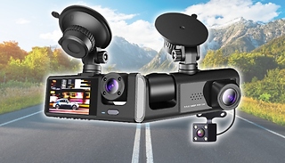 Triple Vision Dash Cam! - Front, Rear & Interior Lenses