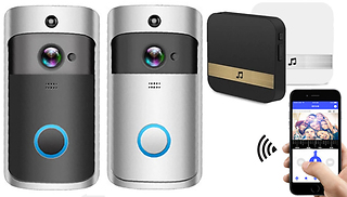 V5 Wi-Fi Smart Doorbell with Night Vision - Optional Chime