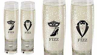 His & Hers Fizz Champagne Glasses
