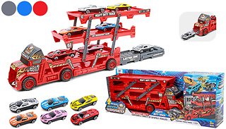 Kids Race Car Carrier Truck Toy Set - 3 Colours