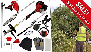 T-Mech 5-in-1 Garden Multi Tool Set - With Free Accessory Bundle