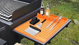 BBQ Silicone Griddle Utensils Mat Holder - 3 Colours!