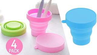 4-Pack Silicone Collapsible Bottles