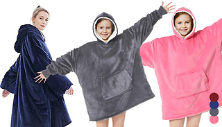 Kid's Oversized Hooded Blanket - 4 Colours