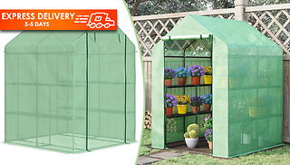Outsunny Walk-In Pop-Up Greenhouse