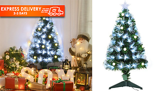 HOMCOM 3FT White Light Artificial Christmas Tree