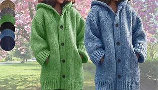 Chunky Knitwear Cardigan - 6 Colours, 7 Sizes