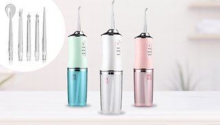 Electric Cordless Water Flosser with Four Nozzles - 3 Colours