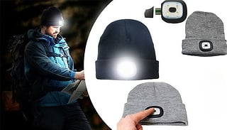 Beanie Hat With LED Rechargeable Light - 3 Colours