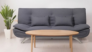 3-Seater Linen Recliner Sofa Bed