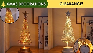 LED Christmas Tree Spiral Light - Gold or White