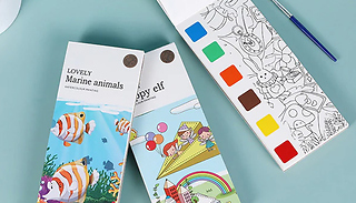 Mini Children's Cute Cartoon Water Colouring Book - 4 Styles