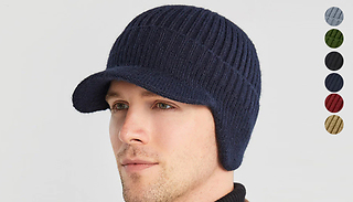 1, 2 or 3 Fleece Hats with Ear Protectors - 6 Colours