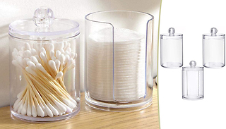 3-Pack of Make-Up Tool Clear Holders