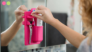 Wall-Mounted Silicone Bathroom Storage Caddy - 2 Colours