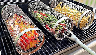 1 or 2 Stainless Steel BBQ Grill Cooking Tubes - 2 Sizes