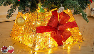 Square Christmas Tree Collar Basket - 2 Colours