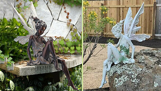 Sitting Fairy Garden Statue - 2 Colours