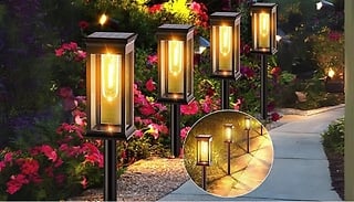 Outdoor Solar Tungsten Lawn Lamp - 2 or 4 Pack!