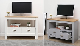 Modern Style Tv Stand with 2 Drawers - 2 Colours