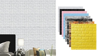 Self Adhesive Brick Wall Stickers - 10, 20 or 40 Pieces!