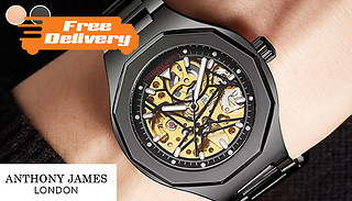 Anthony James Hand-Assembled Limited Edition Skeleton Watch - 2 Colour ...