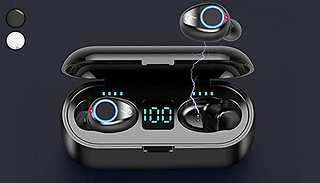 Wireless Bluetooth Compatible Earphones & Charging Case - 2 Colours