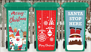 Christmas Wheelie Bin Stickers - 15 Designs & 2 Sizes