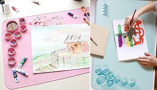 Easy-Clean Folding Silicone Painting Pad - 2 Colours
