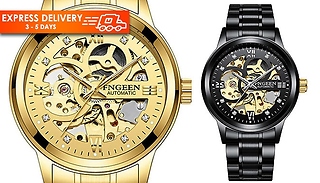 Men's Automatic Skeleton Watches - 2 Colours