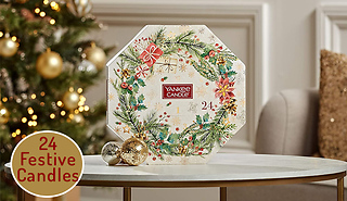Yankee Tea Light Candle Wreath Advent Calendar Gift Set