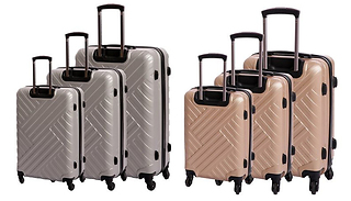 3-Piece Suitcase Trolley Set - 2 Colours