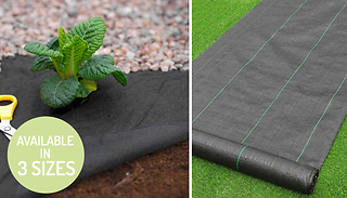 Heavy Duty Weed Control Fabric Membrane - 3 Sizes