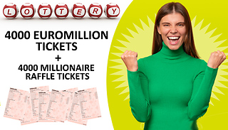 4000 Euromillions & 4000 Millionaire Raffle Tickets + 50K Jackpot Lott ...
