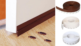 4 x Rolls of Anti-Draft Door Strips - 3 Colours
