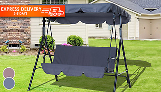 3-Seater Garden Swing Chair - 2 Colours