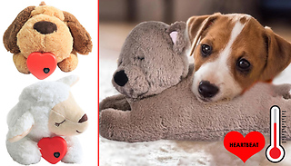 Anti-Anxiety Heated Plush Pet Toy - Dog, Sheep or Bear!