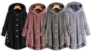 Hooded Fleece Jumper - 4 Colours & 5 Sizes