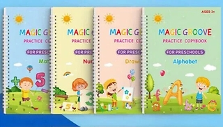 4-Pack of Magic Practice Handwriting Copybooks - 4 Options